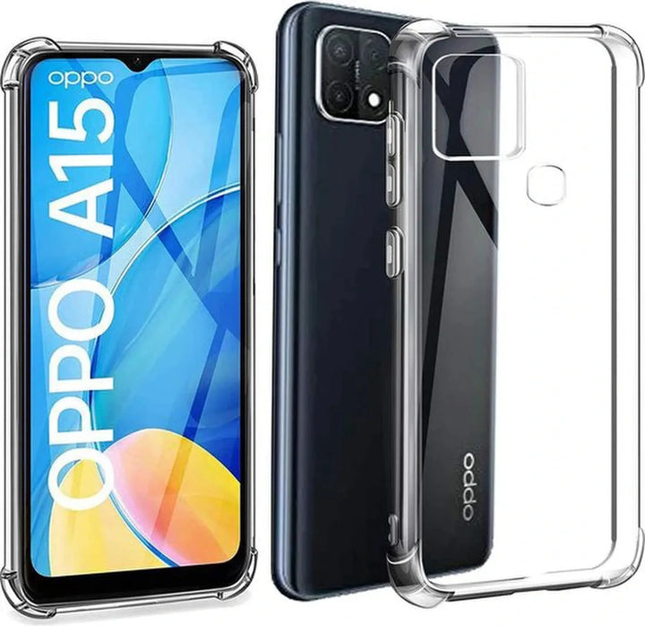 Oppo A15/A15s Hoesjes – Soft TPU Siliconen Backcover – Schokbestendig – Transparant-Ilumina Benelux