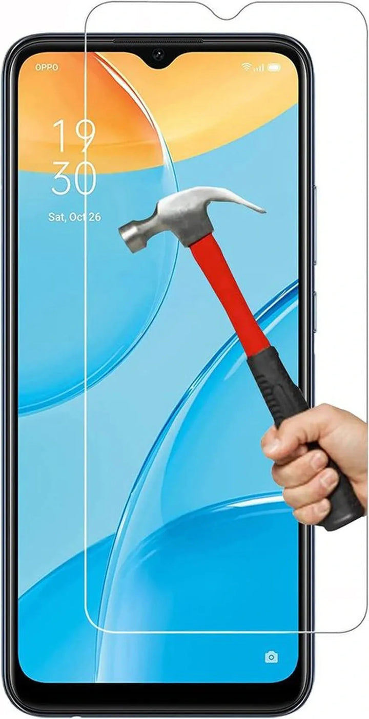 Oppo A15/A15s Hoesjes – Transparante Siliconen Backcover – Schokbestendig – 2x Gehard Glas Screenprotector-Ilumina Benelux