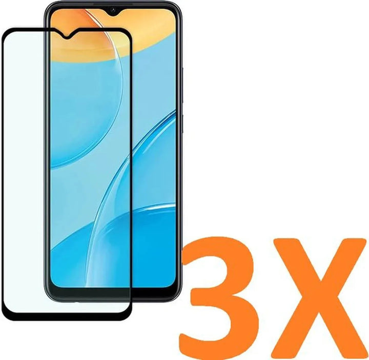 Oppo A15/A15s Hoesjes – Transparante Siliconen Backcover – Schokbestendig – 3 Pack Screenprotector Gehard Glas-Ilumina Benelux