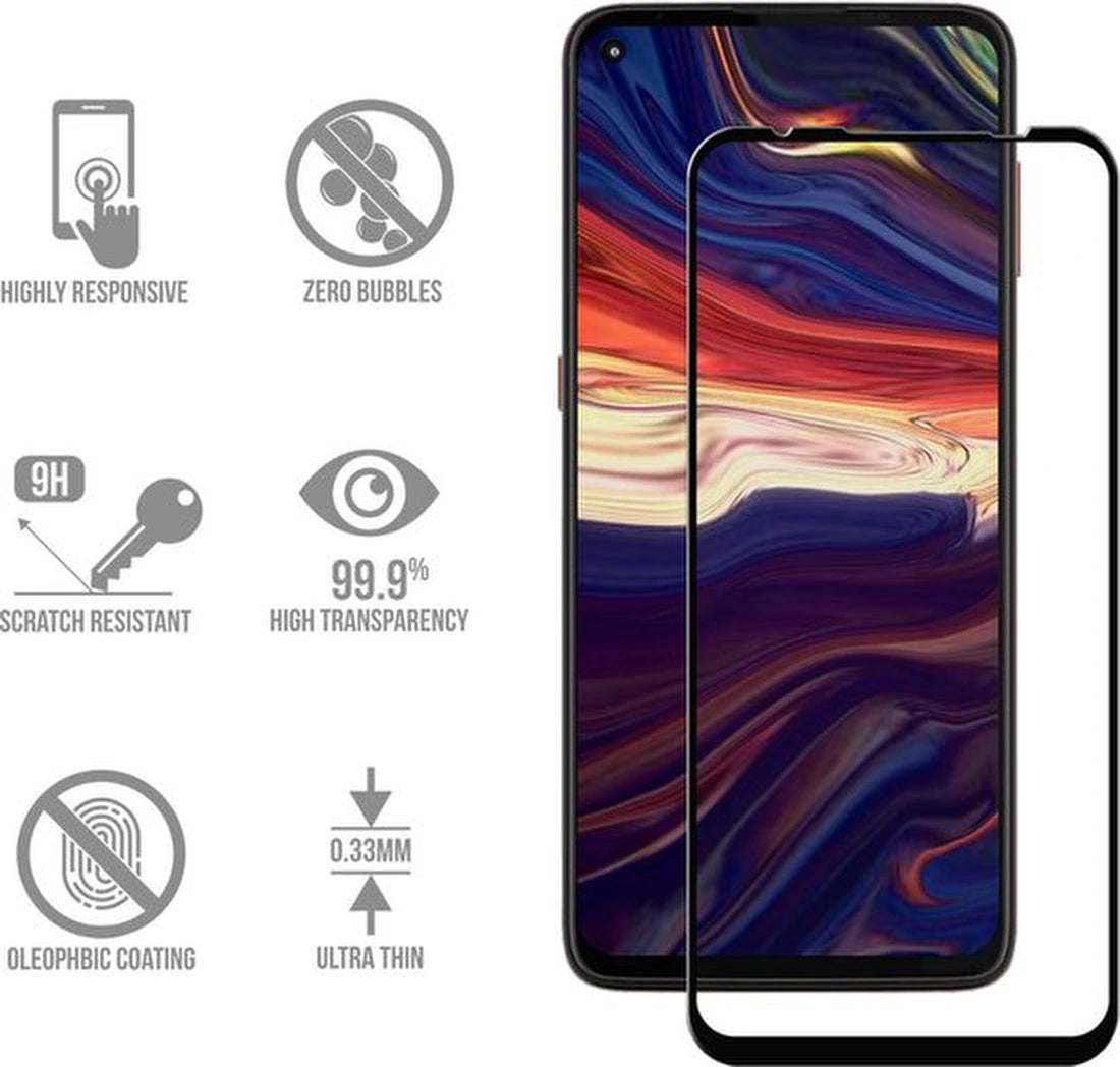 Screenprotector - Geschikt voor Motorola Moto G9 Plus - 9H Glas (2-Pack)