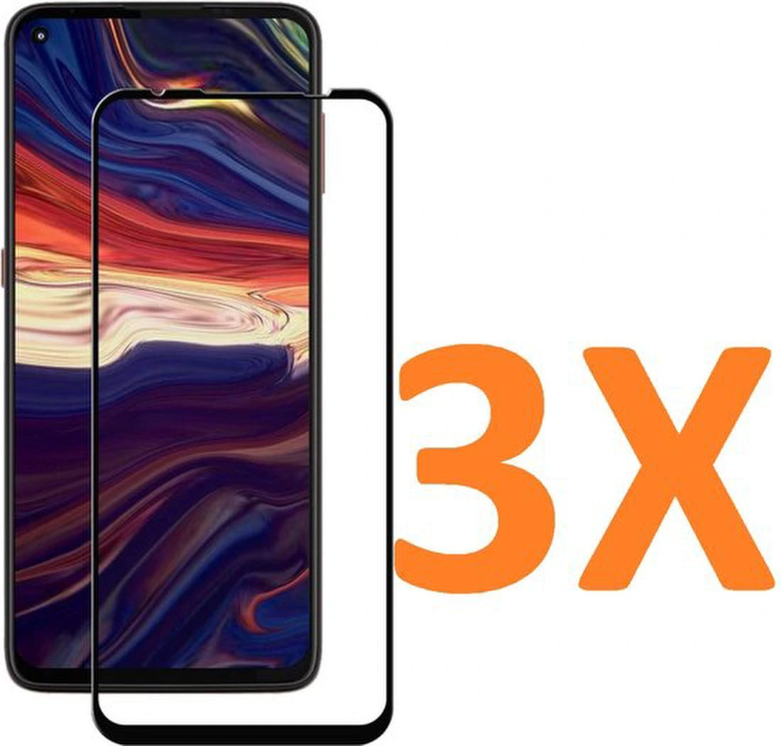 Screenprotector - Geschikt voor Motorola Moto G9 Plus - 9H Glas (3-Pack)
