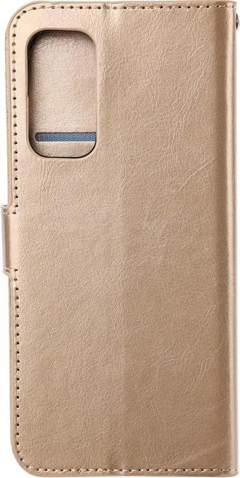 Motorola Moto G42 Hoesjes – Portemonnee Book Case – Pasjeshouder – Magneetsluiting – Goud-Ilumina Benelux