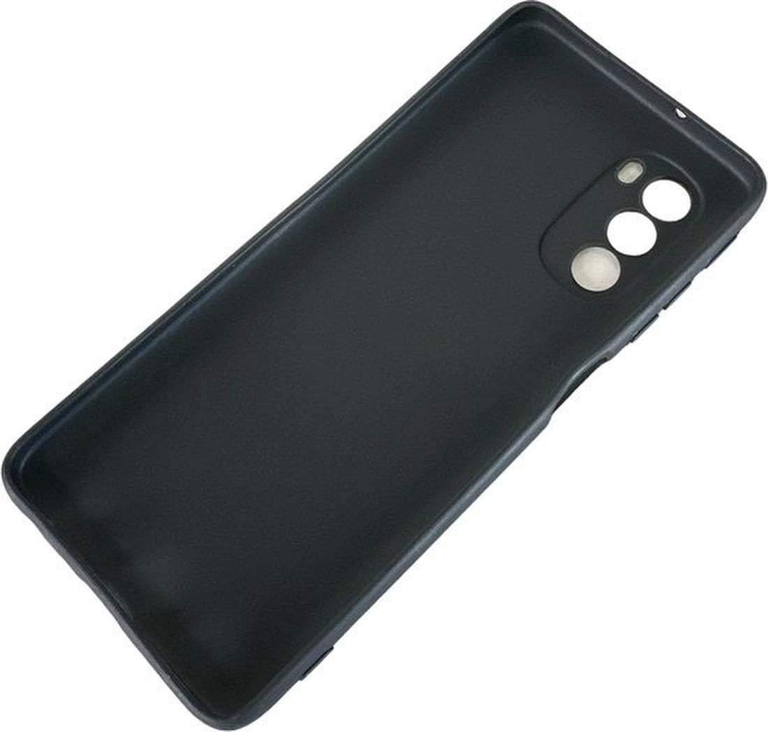 Silicone TPU hoesje zwart Geschikt voor: Motorola Moto G51 5G