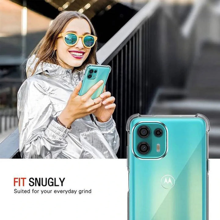 Motorola Moto Edge 20 Lite Hoesjes – Soft TPU Siliconen Backcover – Schokbestendig – Transparant-Ilumina Benelux