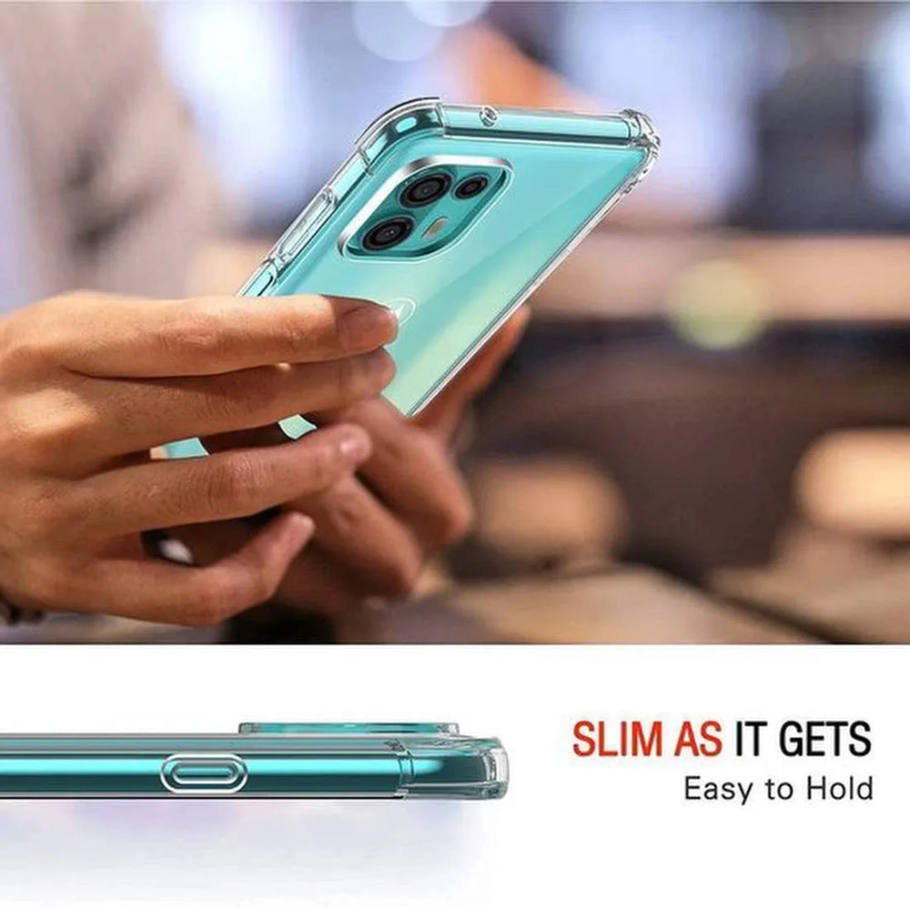 Motorola Moto Edge 20 Lite Hoesjes – Soft TPU Siliconen Backcover – Schokbestendig – Transparant-Ilumina Benelux