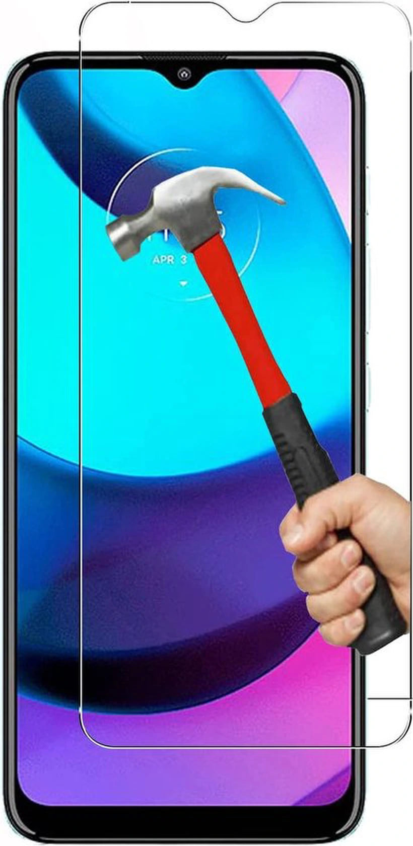 Screenprotector – Geschikt voor Motorola Moto E20/E30/E40 – Gehard Glas 9H – Anti Kras – 2-Pack – Transparant