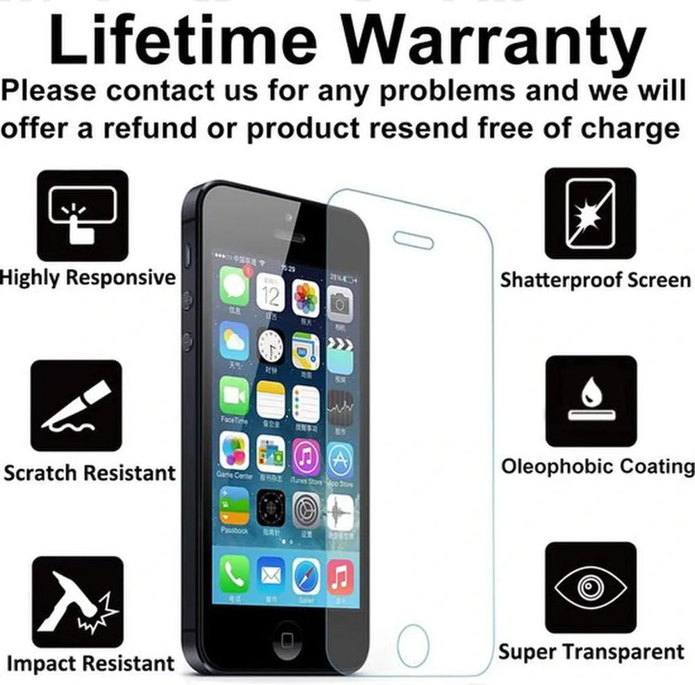iPhone 5C Hoesjes – Soft TPU Siliconen Backcover – Transparant – Inclusief 3x Screenprotector – Anti-kras-Ilumina Benelux