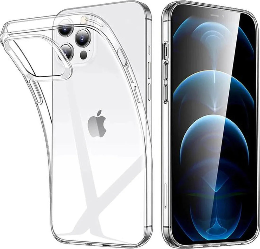 iPhone 11 Hoesjes – Transparante Soft TPU Siliconen Backcover – Schokbestendig – Inclusief 3x Screenprotector-Ilumina Benelux