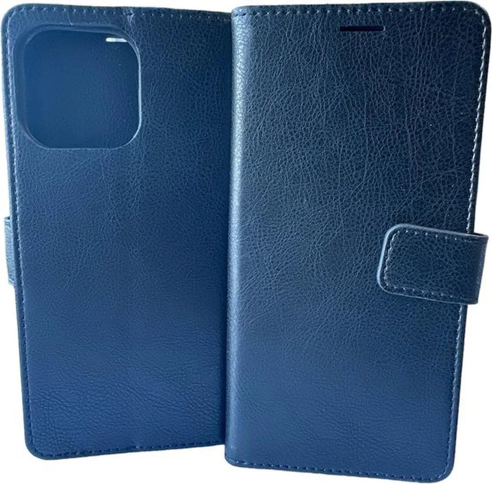 iPhone 14 Pro Hoesjes – Portemonnee Book Case – Pasjeshouder – Magneetsluiting – Blauw-Ilumina Benelux