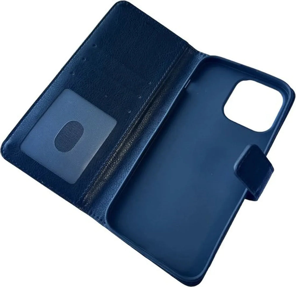 iPhone 14 Pro Hoesjes – Portemonnee Book Case – Pasjeshouder – Magneetsluiting – Blauw-Ilumina Benelux