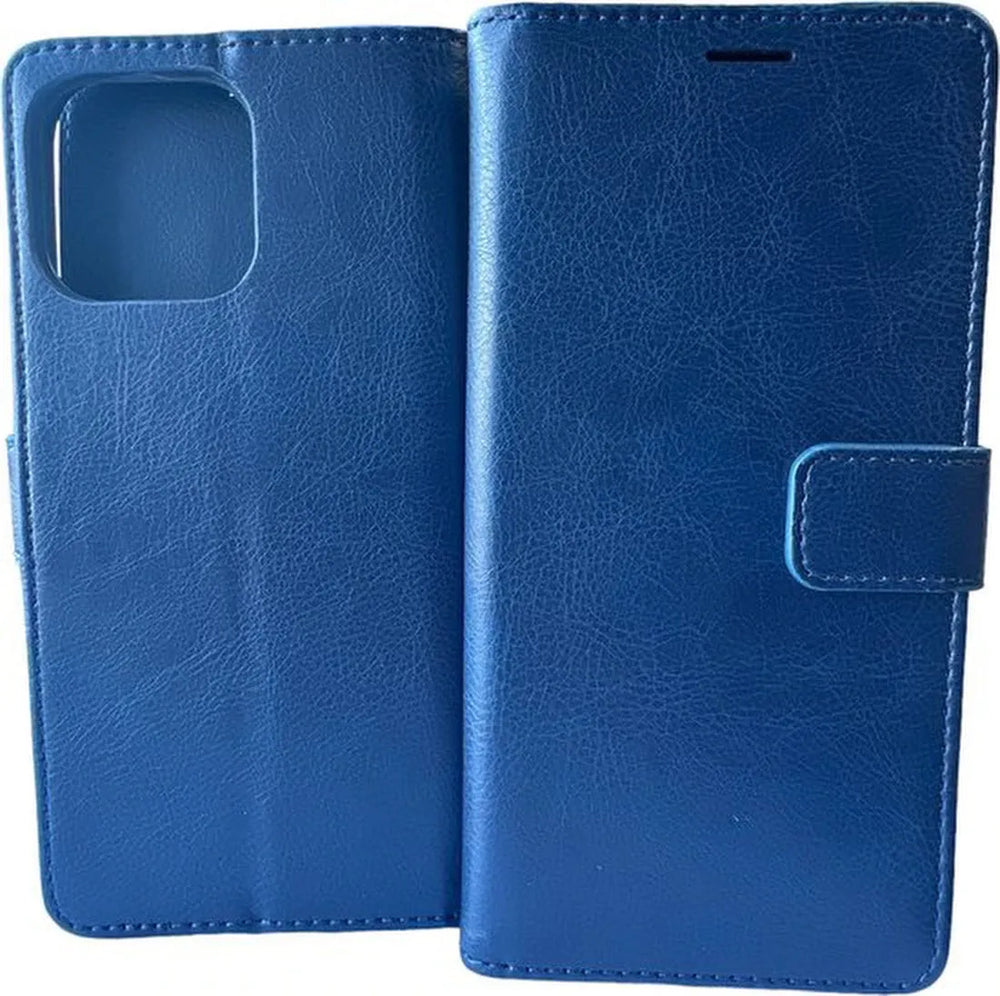 iPhone 14 Pro Max Hoesjes – Portemonnee Book Case – Pasjeshouder – Magneetsluiting – Blauw-Ilumina Benelux
