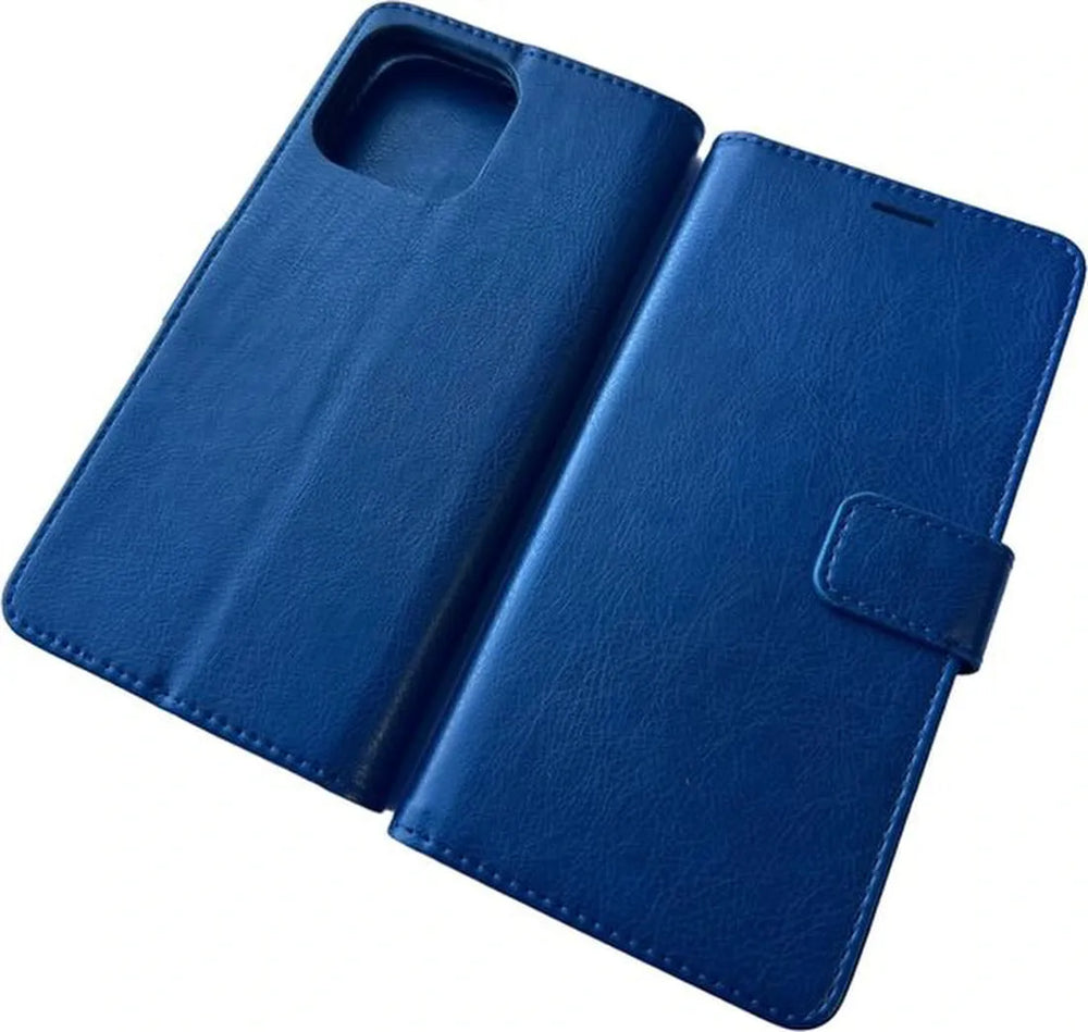 iPhone 14 Pro Max Hoesjes – Portemonnee Book Case – Pasjeshouder – Magneetsluiting – Blauw-Ilumina Benelux