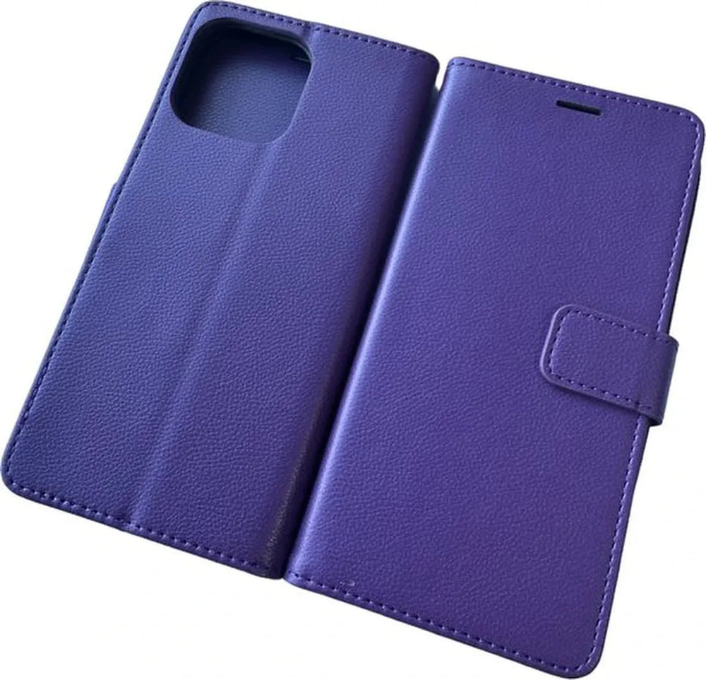 iPhone 14 Pro Max Hoesjes – Portemonnee Book Case – Pasjeshouder – Magneetsluiting – Paars-Ilumina Benelux