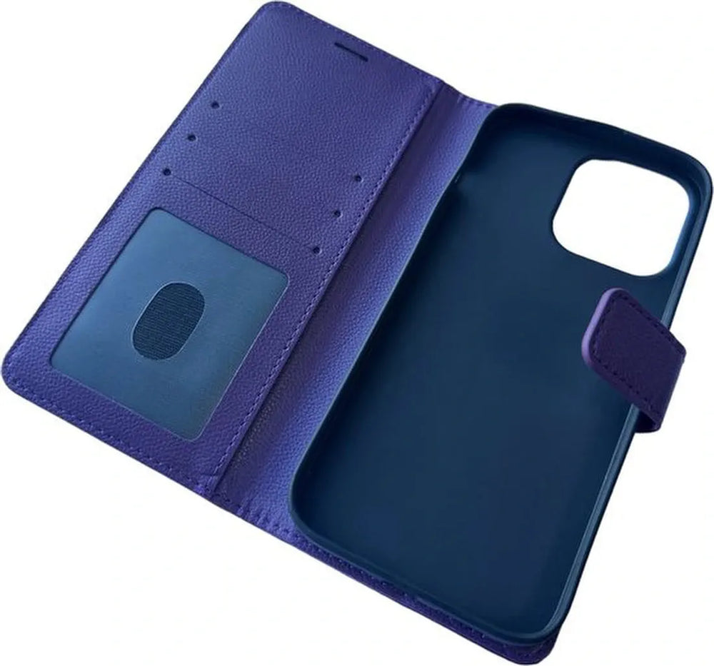 iPhone 14 Pro Max Hoesjes – Portemonnee Book Case – Pasjeshouder – Magneetsluiting – Paars-Ilumina Benelux