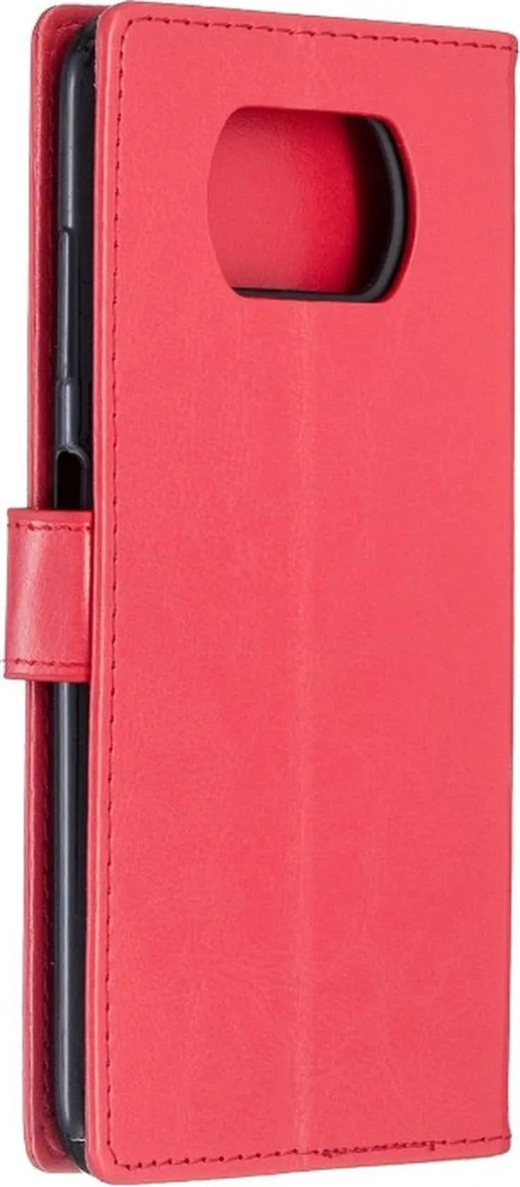 Xiaomi Poco X3 / X3 Pro Hoesjes – Portemonnee Hoes – Bookcase – Pasjeshouder – Rood-Ilumina Benelux