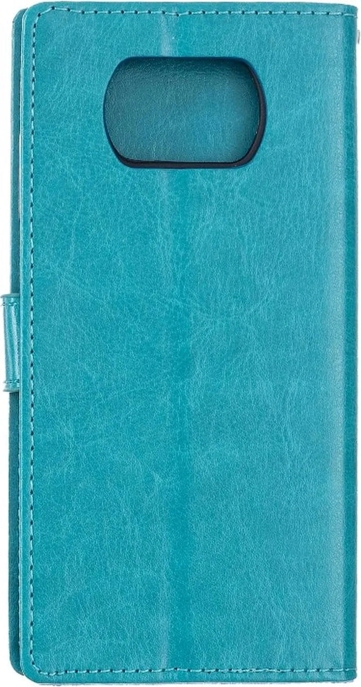 Xiaomi Poco X3/X3 Pro Hoesjes – Portemonnee Hoes – Pasjeshouder – 2x Screenprotector – Turquoise-Ilumina Benelux