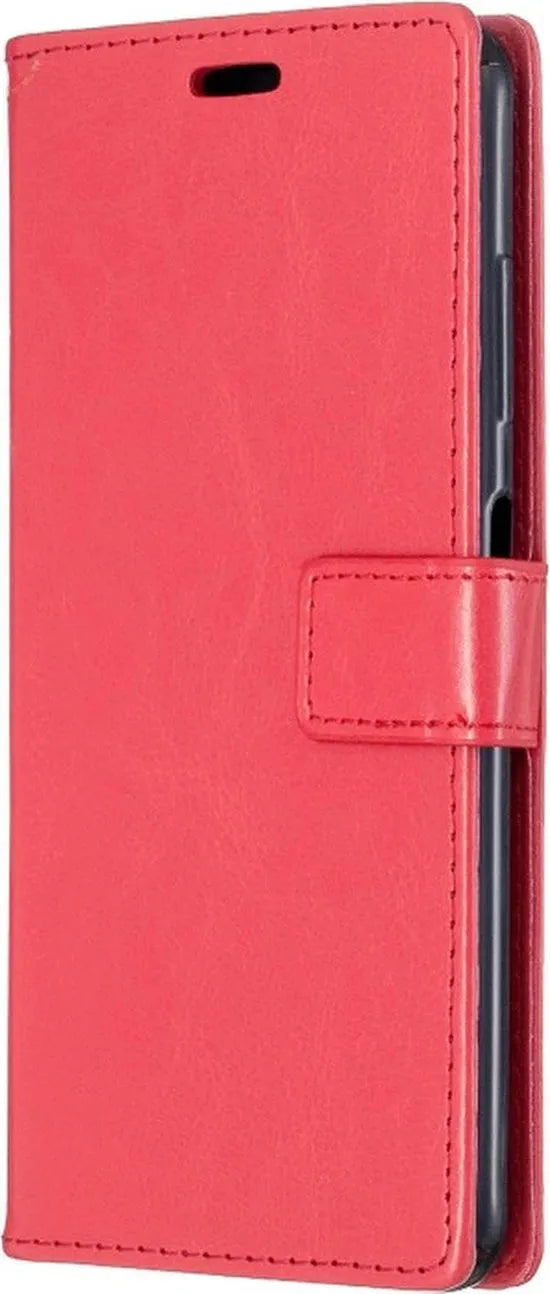 Xiaomi Poco X3/X3 Pro Hoesjes – Portemonnee Bookcase – Pasjeshouder – 2x Screenprotector – Rood-Ilumina Benelux