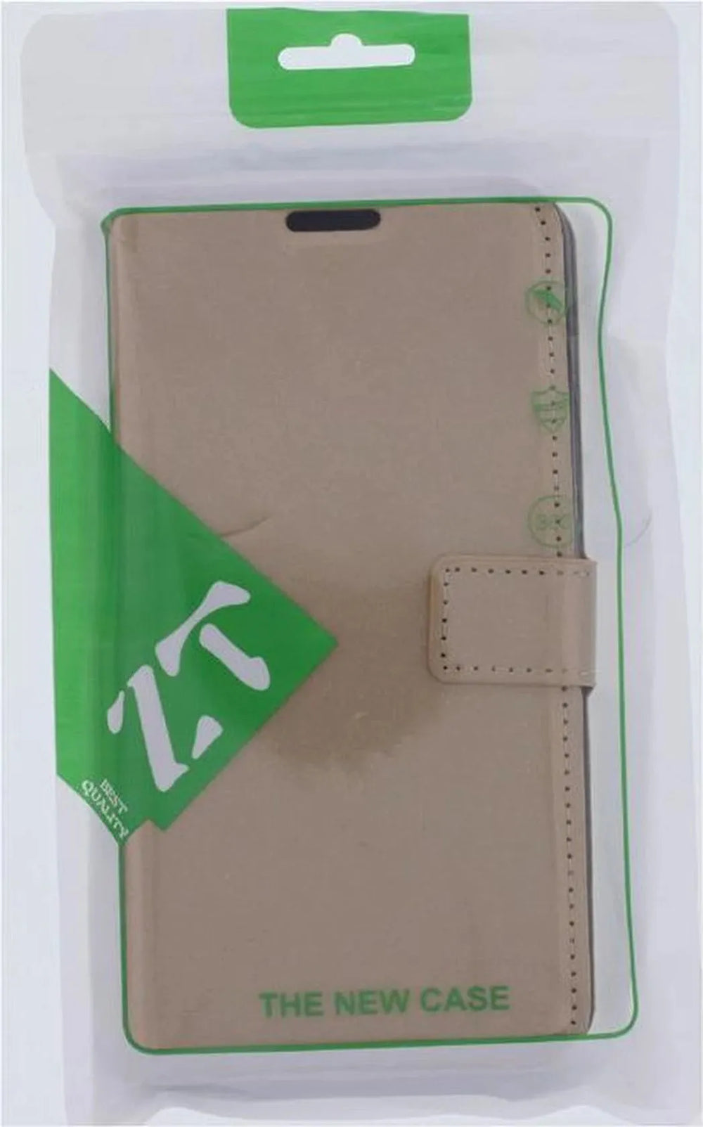 Oppo A15 Hoesjes – Portemonnee Hoes – Pasjeshouder – 2x Screenprotector – Goud-Ilumina Benelux