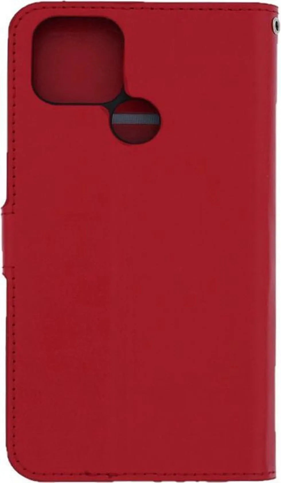 Oppo A15 Hoesjes – Bookcase Portemonnee Hoes – Pasjeshouder – Magneetsluiting – Rood-Ilumina Benelux