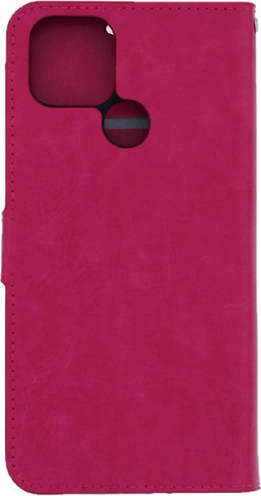 Oppo A15 Hoesjes – Portemonnee Hoes – Pasjeshouder – Magneetsluiting – Roze-Ilumina Benelux