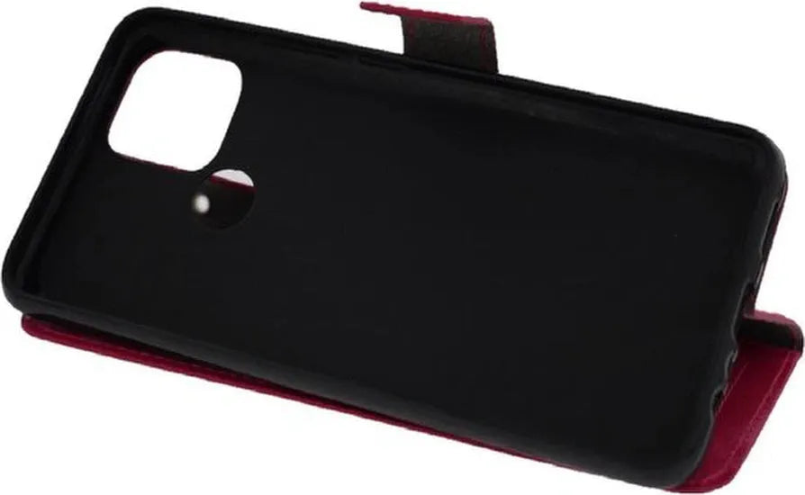 Oppo A15 Hoesjes – Portemonnee Hoes – Pasjeshouder – 2x Screenprotector – Roze-Ilumina Benelux