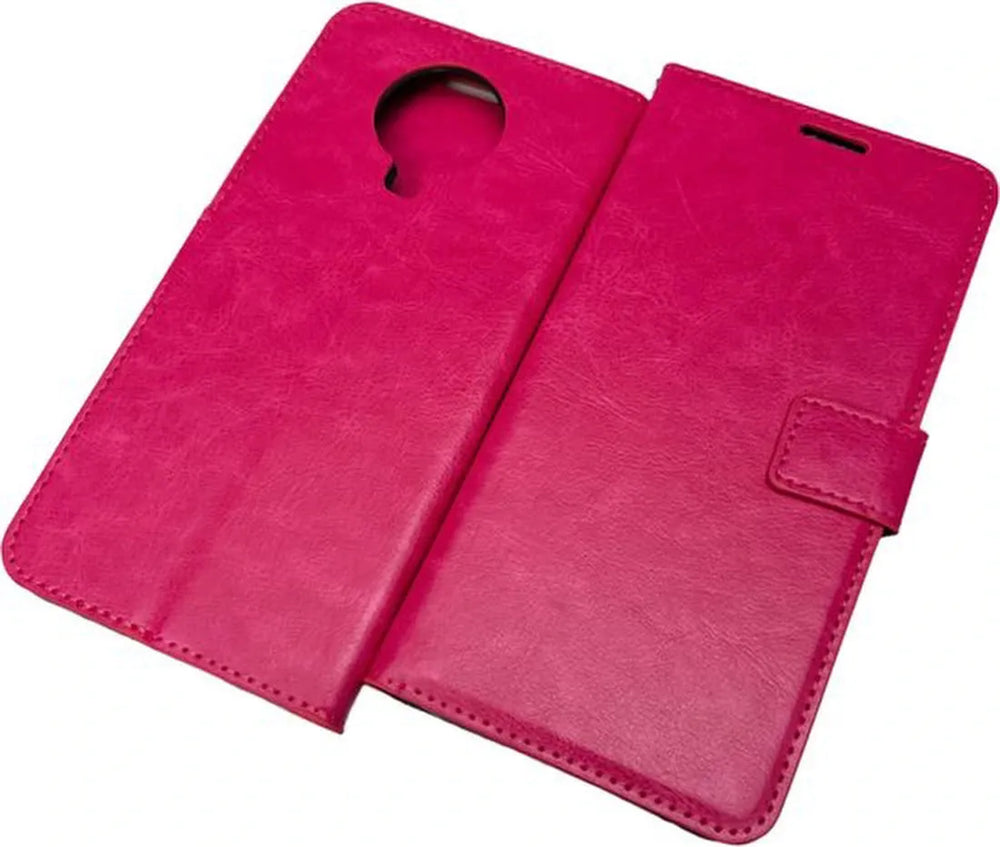Nokia G10/G20 Hoesjes – Bookcase Portemonnee Hoes – Pasjeshouder – Magneetsluiting – Roze-Ilumina Benelux