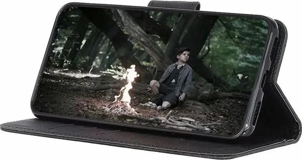 Sony Xperia 5 III Hoesjes – Bookcase Portemonnee – Pasjeshouder – Magneetsluiting – Groen-Ilumina Benelux