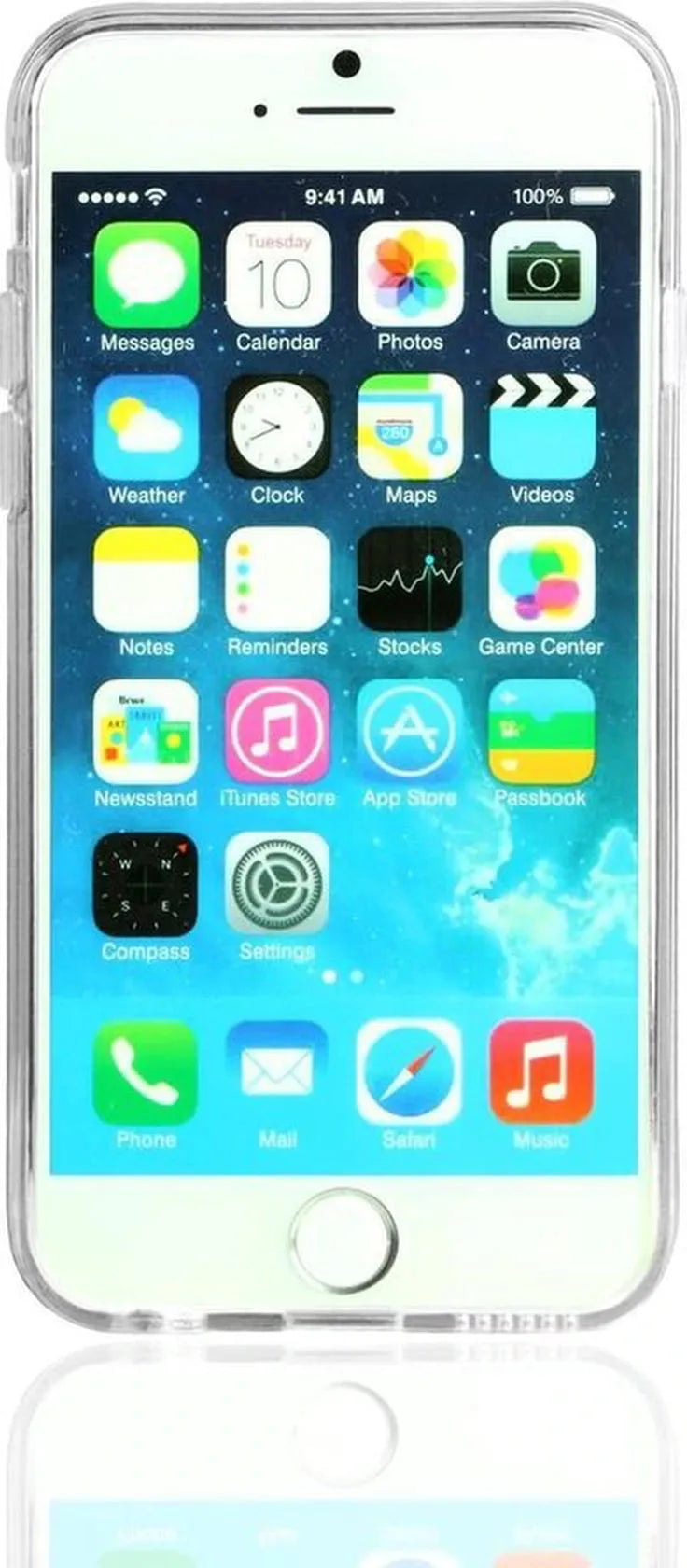 iPhone 6/6S Hoesjes – Transparante TPU Siliconen Backcover – Soft Case – Incl. Gehard Glas Screenprotector-Ilumina Benelux