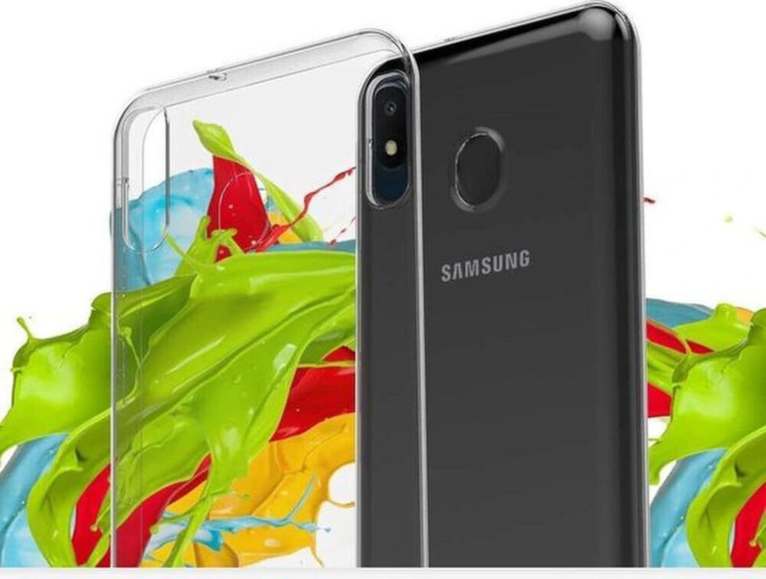 Soft Back Cover Hoesje Geschikt voor: Samsung Galaxy A30S / A50 / A50S Transparant TPU Siliconen Soft Case + 3X Screenprotector