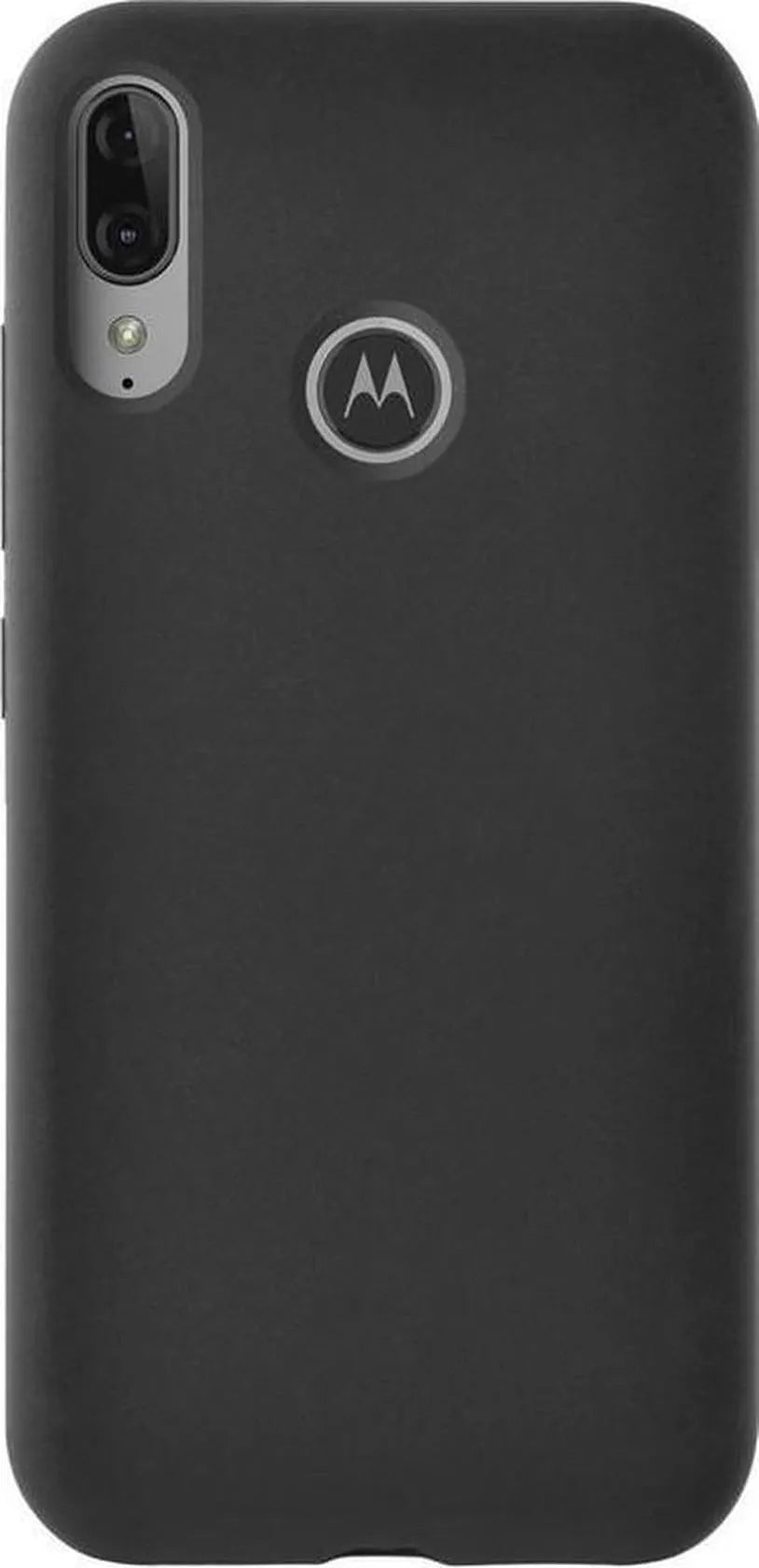 Motorola E6S / E6 Plus Hoesjes – Siliconen Backcover – TPU Softcase – Inclusief Screenprotector – Zwart-Ilumina Benelux
