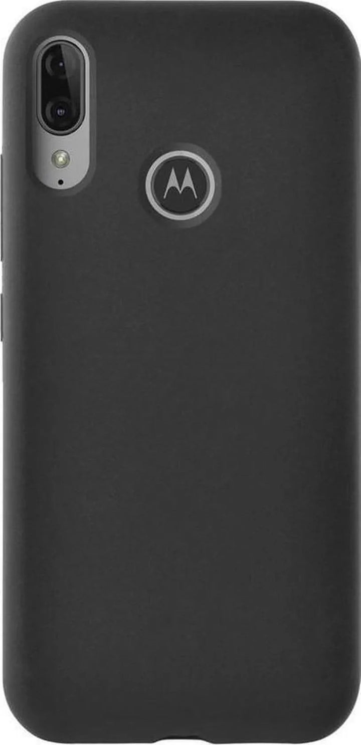 Motorola E6S / E6 Plus Hoesjes – Siliconen Backcover – Soft Grip – Zwart-Ilumina Benelux