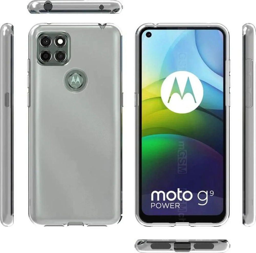 Motorola Moto G9 Power Hoesjes – Transparante TPU Siliconen Backcover – Schokbestendig – Inclusief 3x Screenprotector-Ilumina Benelux