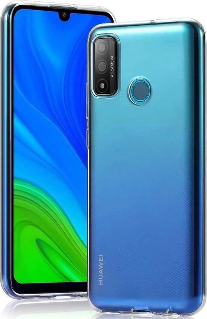 Huawei P Smart 2020 Hoesjes – Transparante TPU Siliconen Backcover – Soft Case – Incl. Gehard Glas Screenprotector-Ilumina Benelux