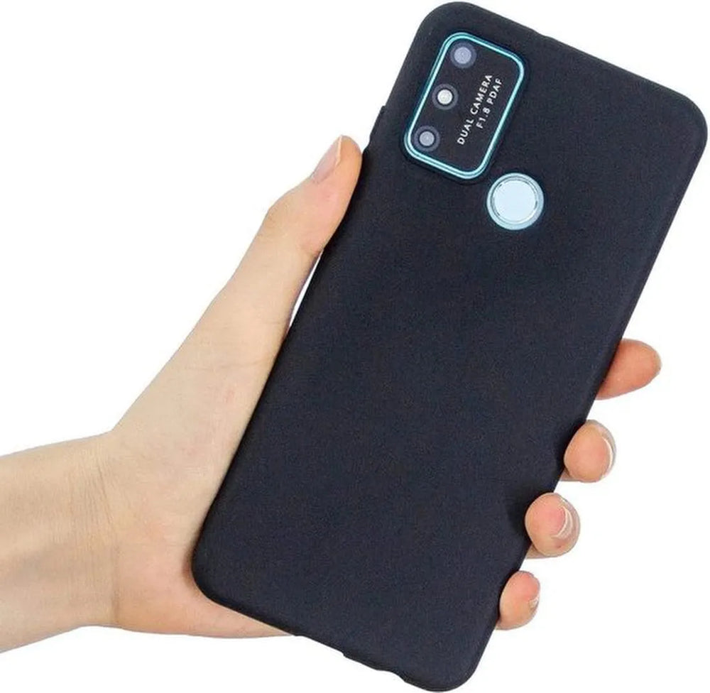 Huawei P Smart 2020 Hoesjes – Siliconen TPU Backcover – Inclusief 2x Screenprotector – Zwart-Ilumina Benelux