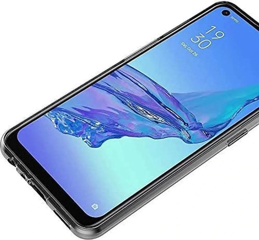 Oppo A53 4G/A53s Hoesjes – Transparante TPU Siliconen Backcover – Soft Case – 3x Screenprotector Gehard Glas-Ilumina Benelux