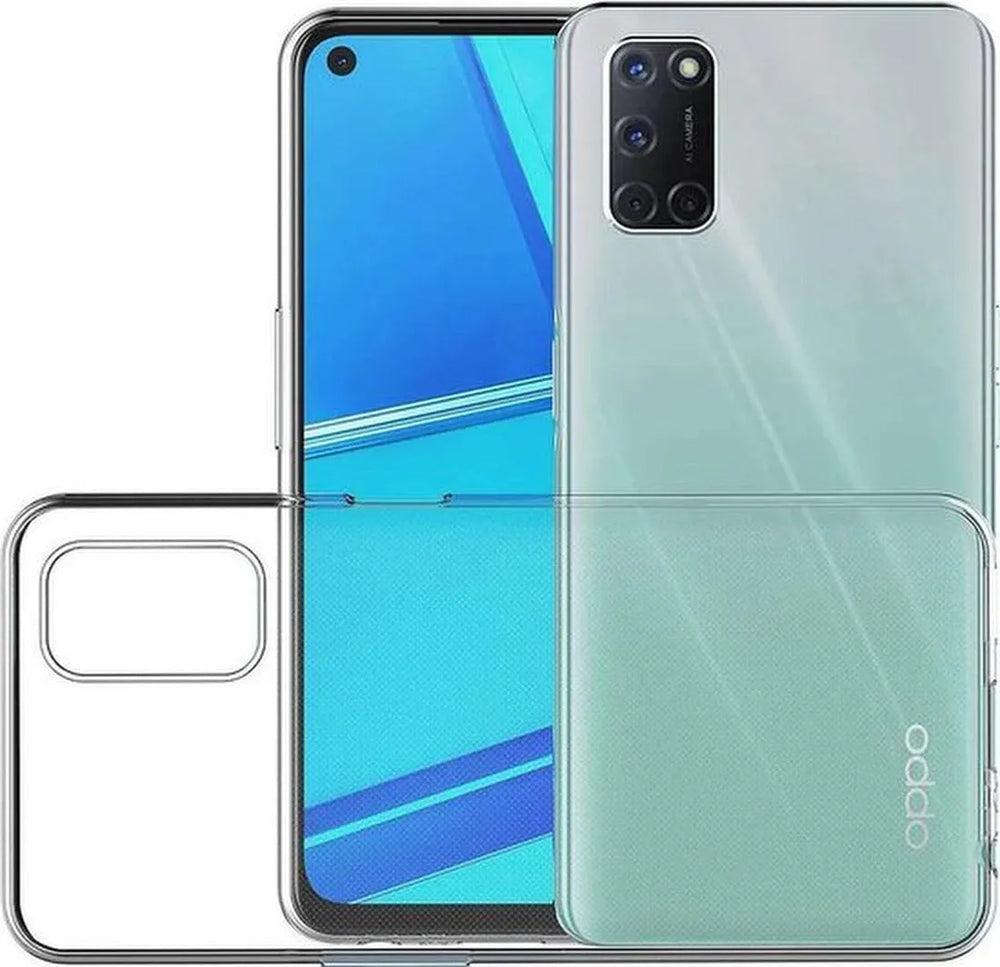 Oppo A52/A72/A92 Hoesjes – Transparante TPU Siliconen Backcover – Soft Case – Incl. Gehard Glas Screenprotector-Ilumina Benelux
