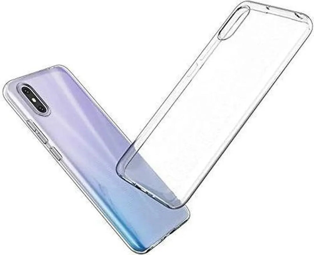 Xiaomi Redmi 9A/9AT Hoesjes – Transparante TPU Siliconen Backcover – Soft Case – 3x Gehard Glas Screenprotector-Ilumina Benelux