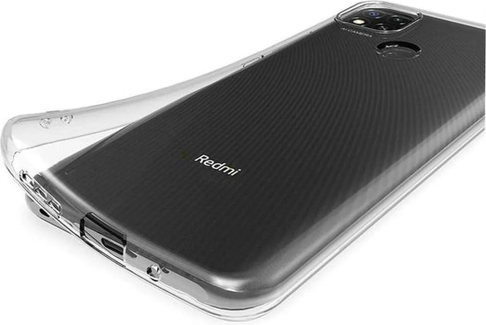 Xiaomi Redmi 9C Hoesjes – Transparante TPU Siliconen Backcover – Soft Case – Incl. 3x Gehard Glas Screenprotector-Ilumina Benelux