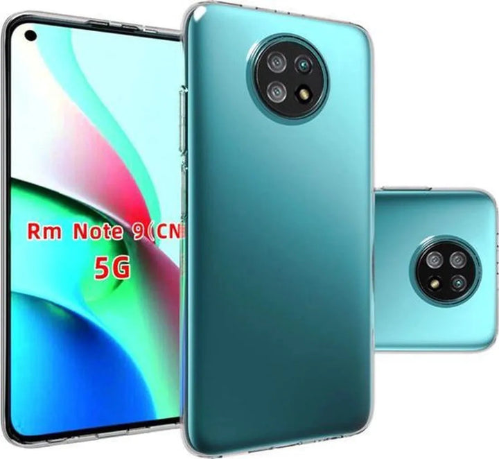 Xiaomi Redmi Note 9T Hoesjes – Transparante TPU Siliconen Backcover – Schokbestendig – Incl. Gehard Glas Screenprotector-Ilumina Benelux