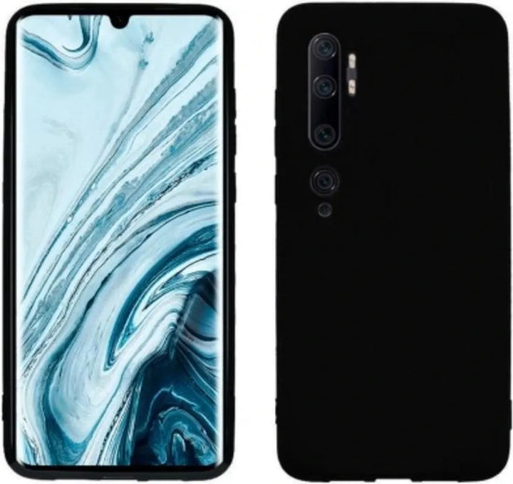 Xiaomi Mi Note 10/Note 10 Pro Hoesjes – TPU Siliconen Backcover – Schokbestendig – 3x Screenprotector – Zwart-Ilumina Benelux