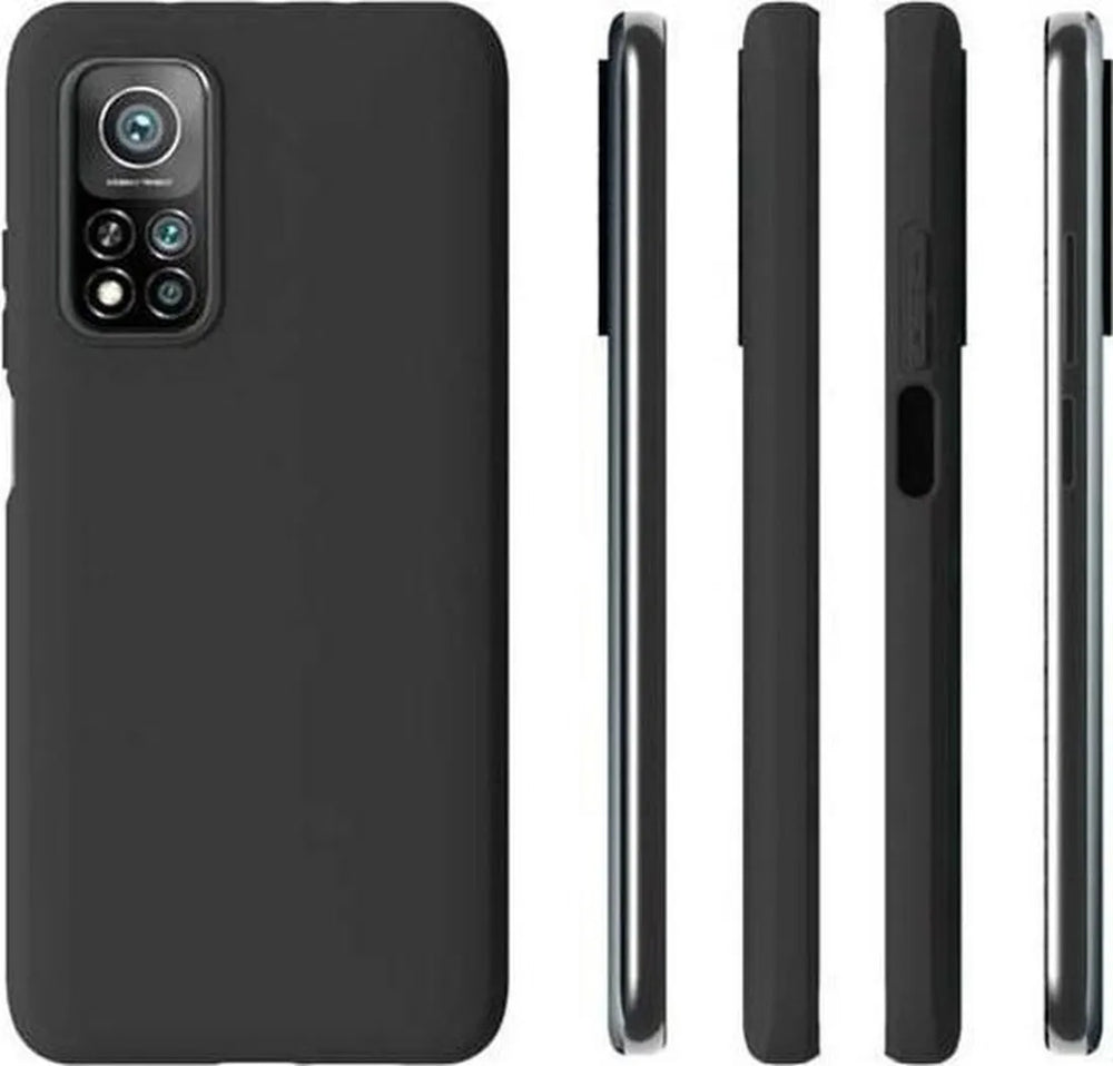 Xiaomi Mi 10T / 10T Pro Hoesjes – TPU Siliconen Backcover – Inclusief 3x Screenprotector – Zwart-Ilumina Benelux