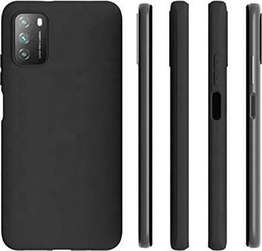 Xiaomi Poco M3 Hoesjes – Siliconen Backcover – Soft Silicone – Schokbestendig – Zwart-Ilumina Benelux