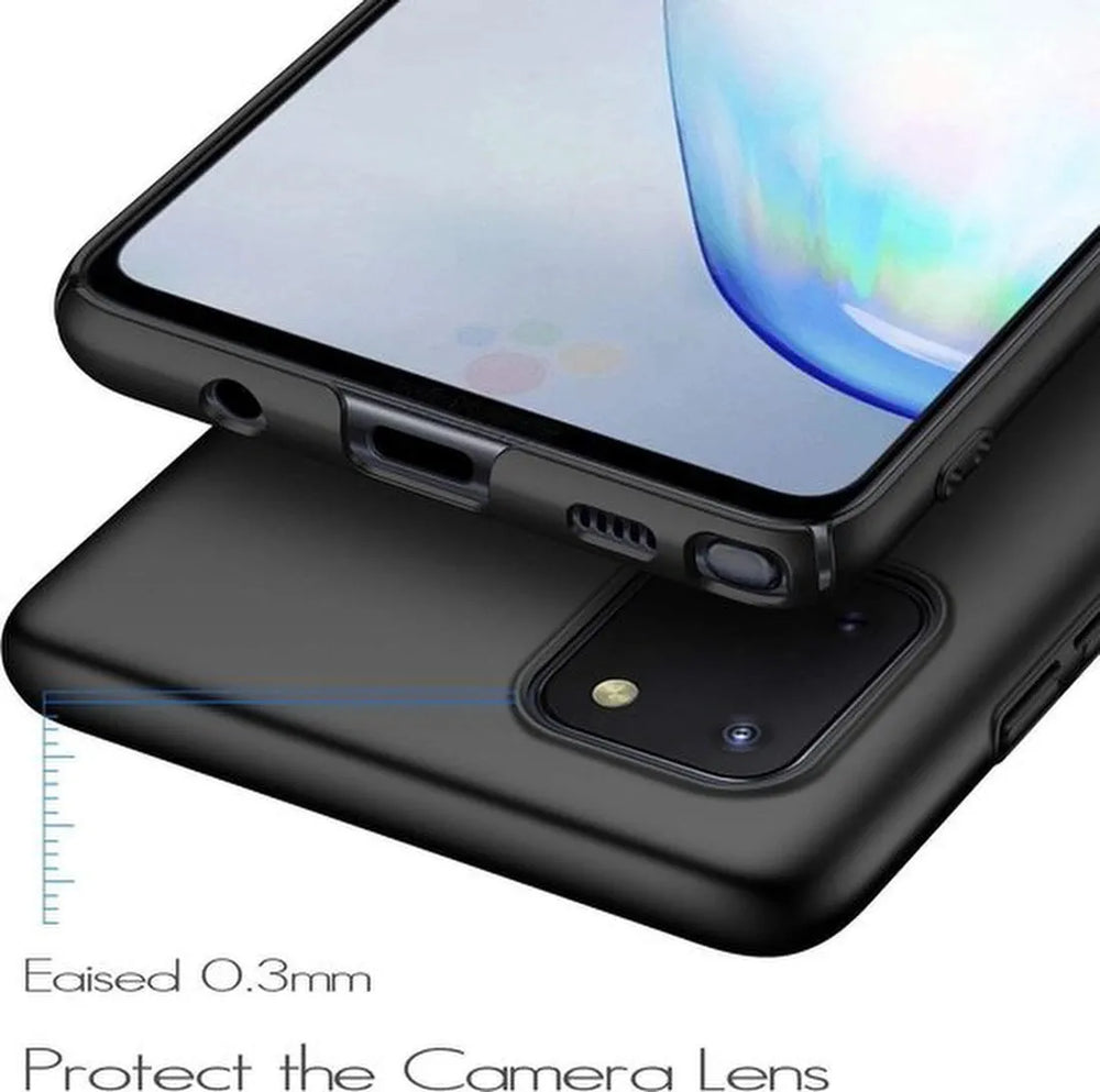 Realme C11 Hoesjes – TPU Siliconen Backcover – Inclusief 2x Screenprotector – Schokbestendig – Zwart-Ilumina Benelux