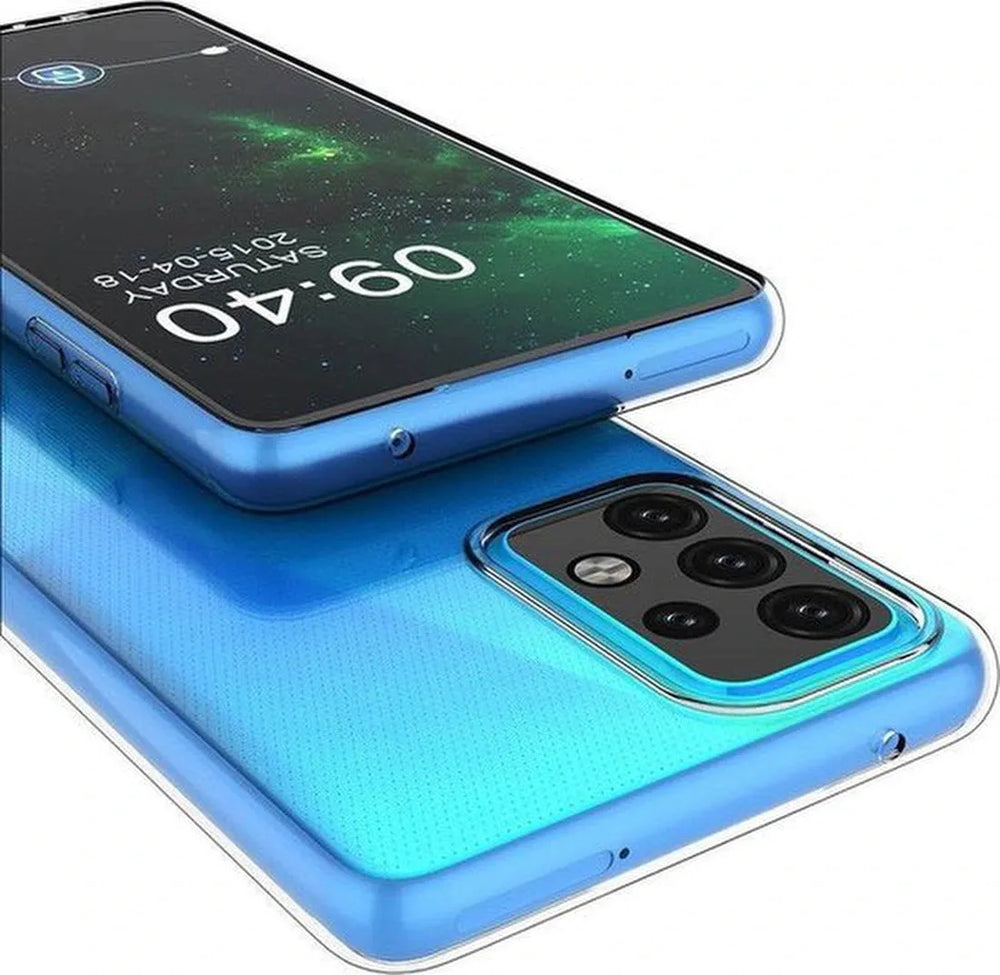 Realme 7 Hoesjes – Transparante TPU Siliconen Backcover – Soft Case – Incl. Gehard Glas Screenprotector-Ilumina Benelux