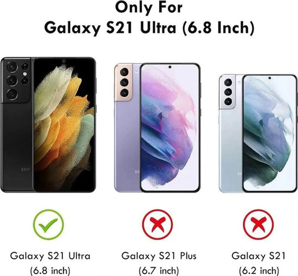 Samsung Galaxy S21 Ultra Hoesjes – Siliconen Backcover – Schokbestendig Bumper – Transparant + 3x Screenprotector-Ilumina Benelux