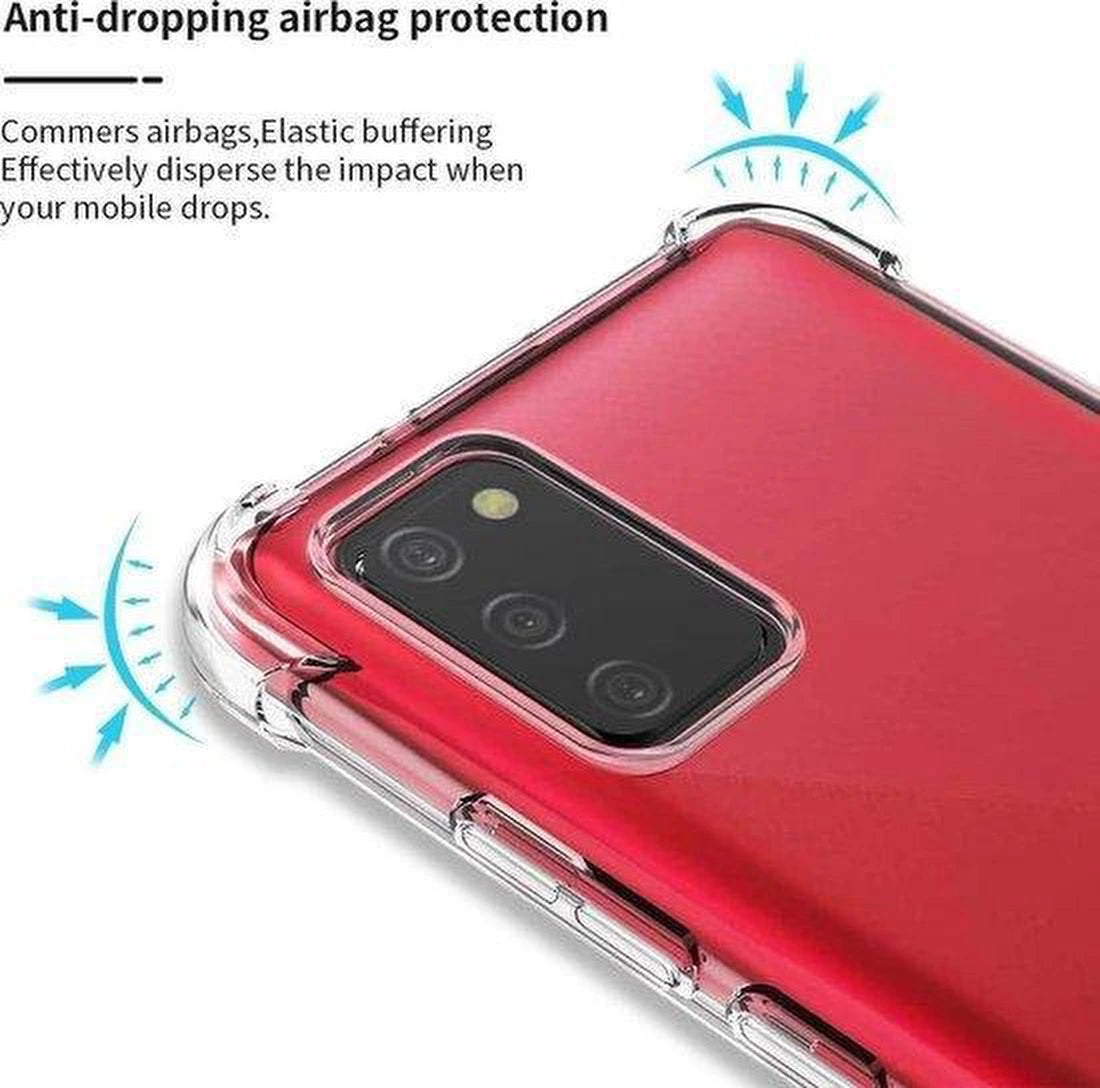 Samsung Galaxy Note 20 Hoesjes – Siliconen Backcover – Schokbestendig Bumper – Transparant + Screenprotector