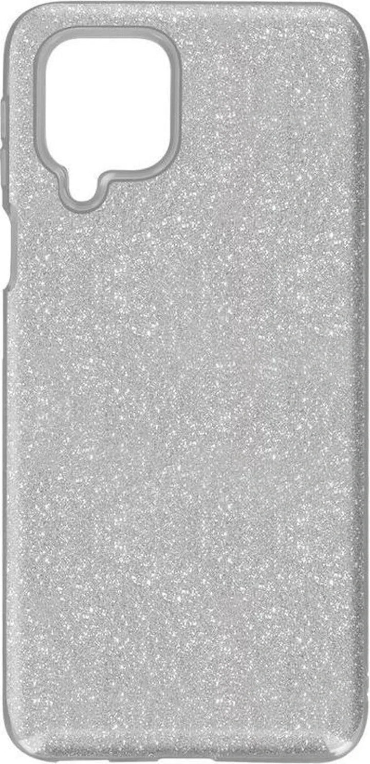 Samsung Galaxy A42 5G Hoesjes – Siliconen TPU Backcover – Glitters BlingBling – Schokbestendig – Zilver-Ilumina Benelux