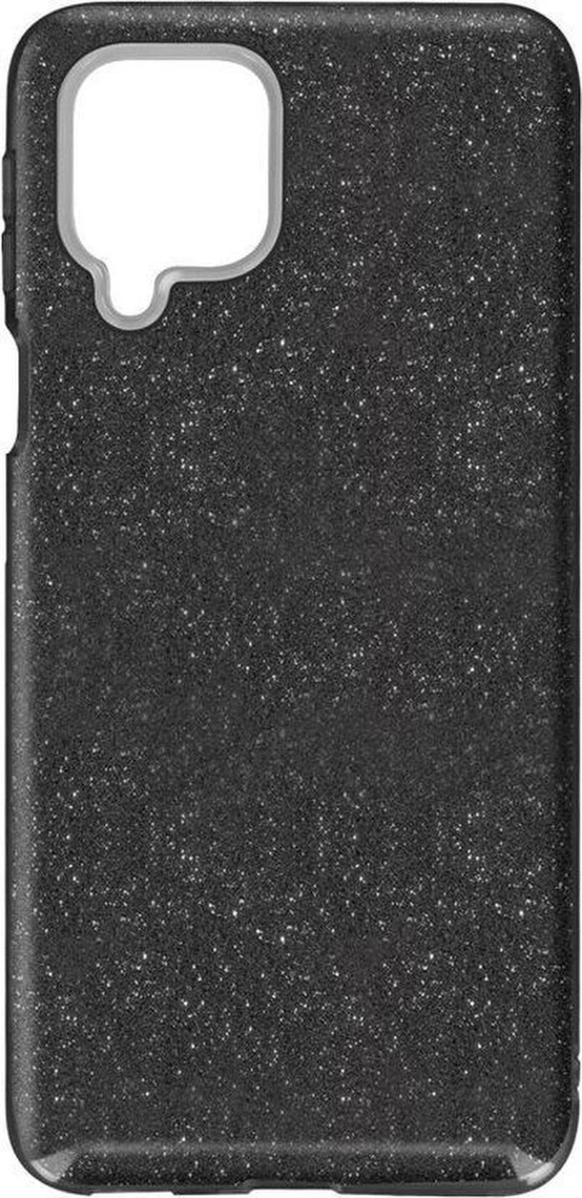 Backcover Hoesje Geschikt voor: Samsung Galaxy A42 5G Glitters Siliconen TPU Case Zwart - BlingBling Cover