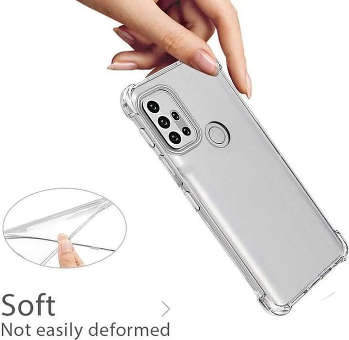 Motorola Moto G10/G20/G30 Hoesjes – Siliconen Backcover – Schokbestendig – Transparant + 2x Screenprotector-Ilumina Benelux