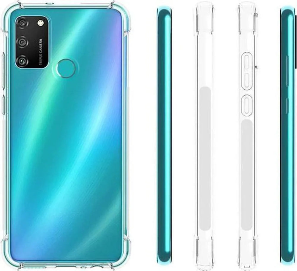 Huawei P Smart S 2020 Hoesjes – Siliconen Backcover – Schokbestendig Anti-Shock Bumper – Transparant-Ilumina Benelux